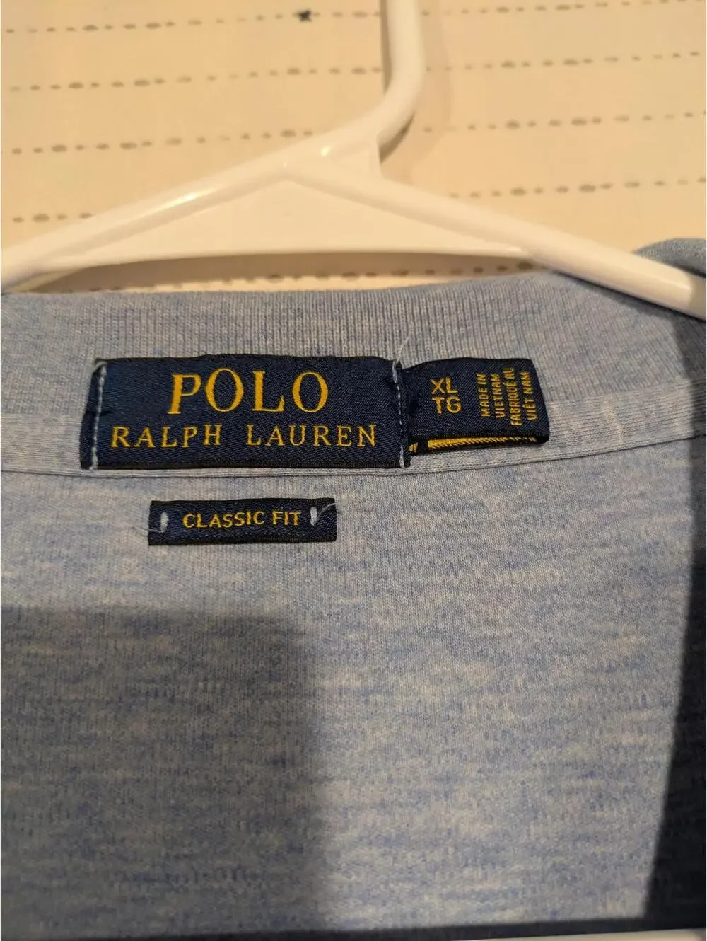 Polo Ralph Lauren Classic Fit Shirt Blue Mens XL Light Blue